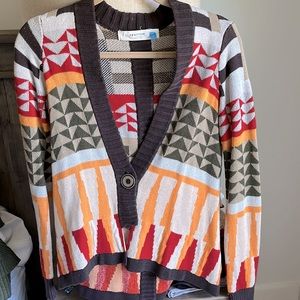Anthropologie multicolor sweater—size small